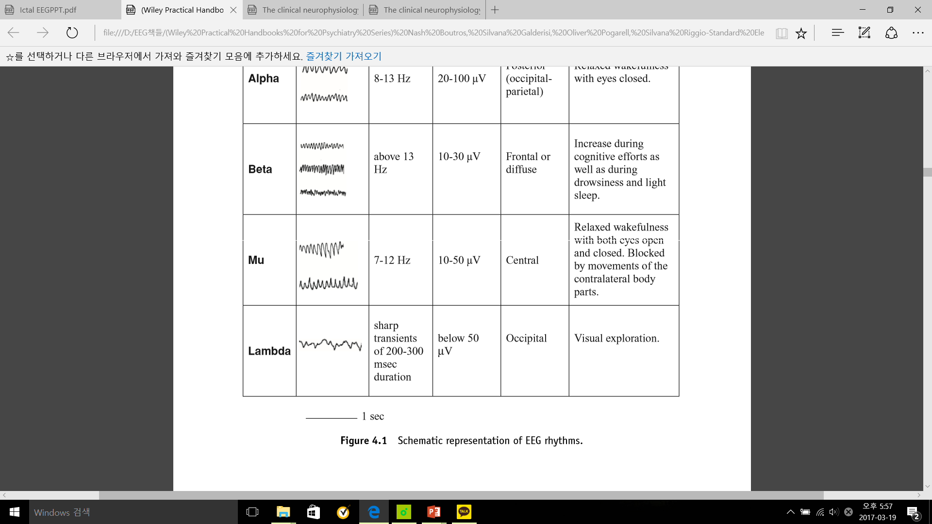 EEG topography of Mu rhythm